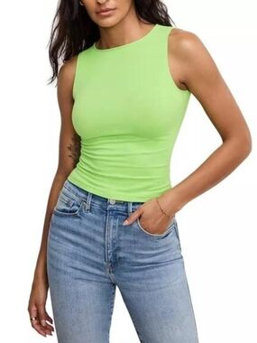 NWT Good American Lime Stretch Tank S